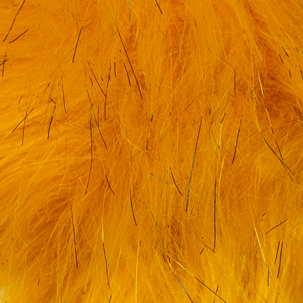 Loren Faux Fur Pom Pom, Honey Brown - Image 2