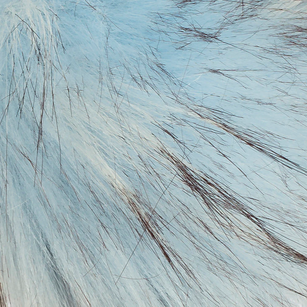 Loren Faux Fur Pom Pom, Light Blue - Image 2