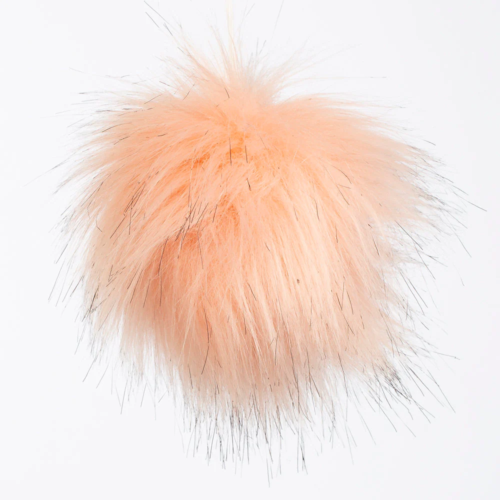Loren Faux Fur Pom Pom, Light Pink