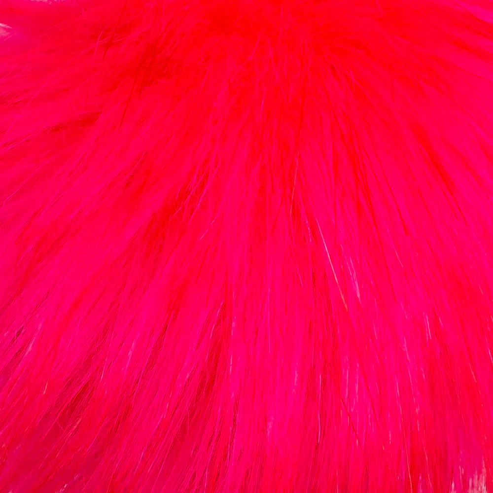 Loren Faux Fur Pom Pom, Pink - Image 2