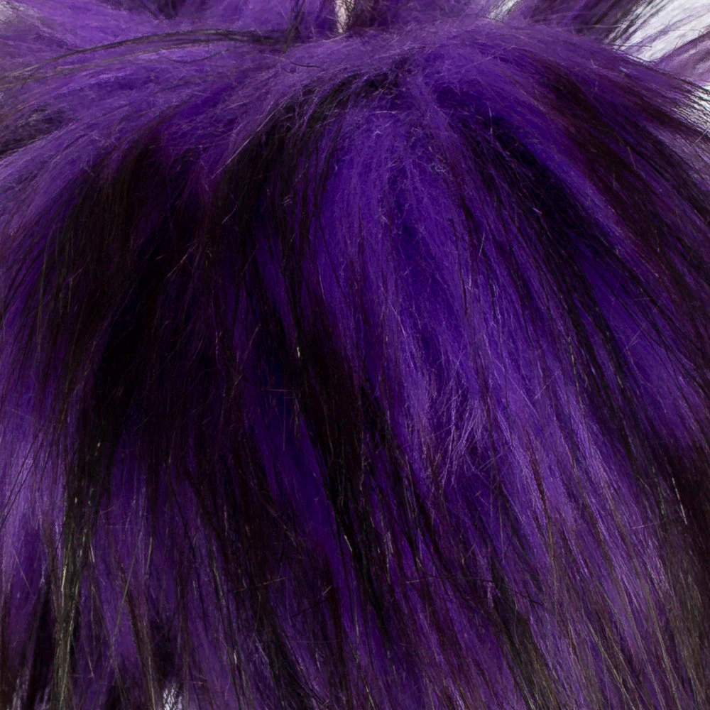 Loren Faux Fur Pom Pom, Purple - Image 2