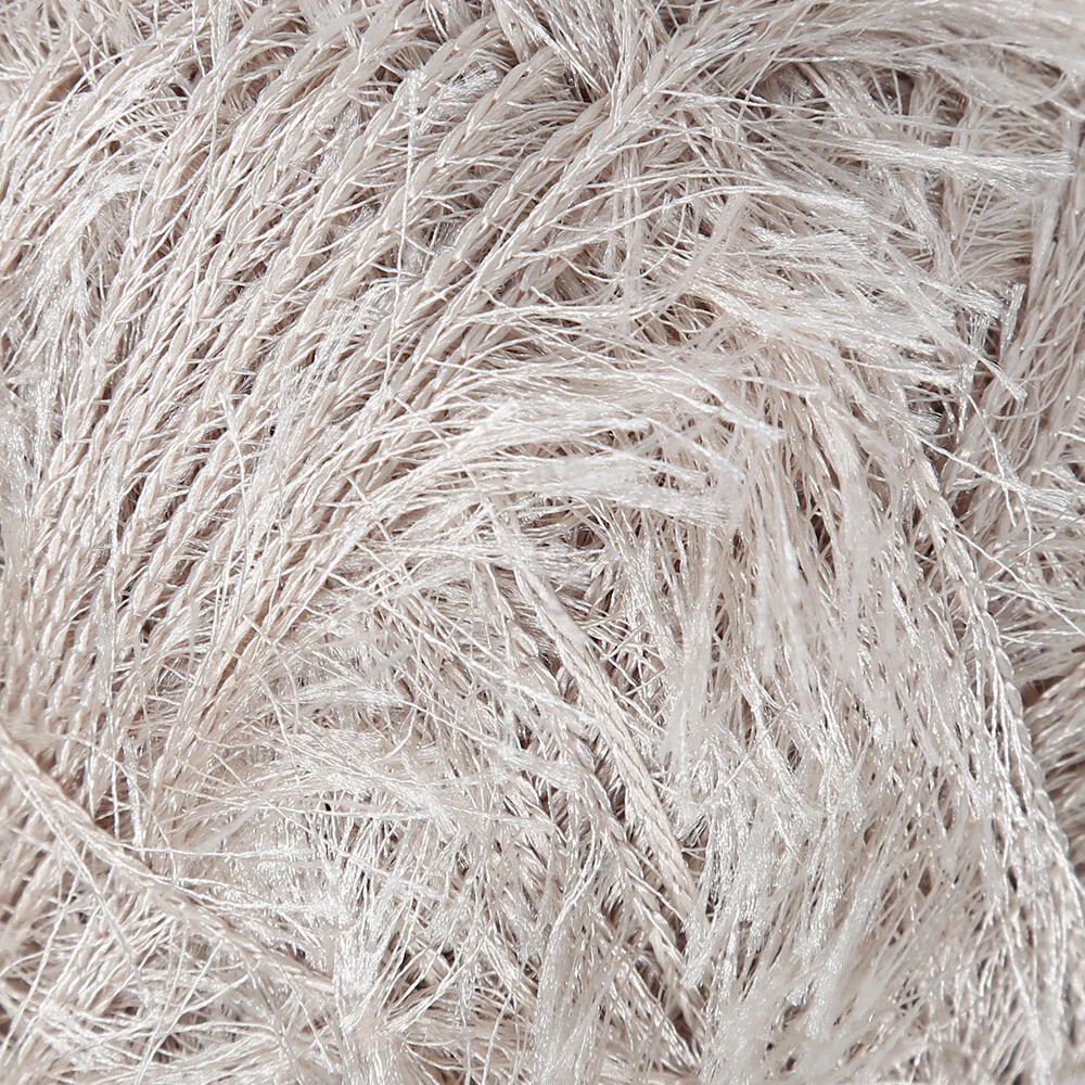Loren Furry Knitting Yarn, Beige - RF050 - Image 2