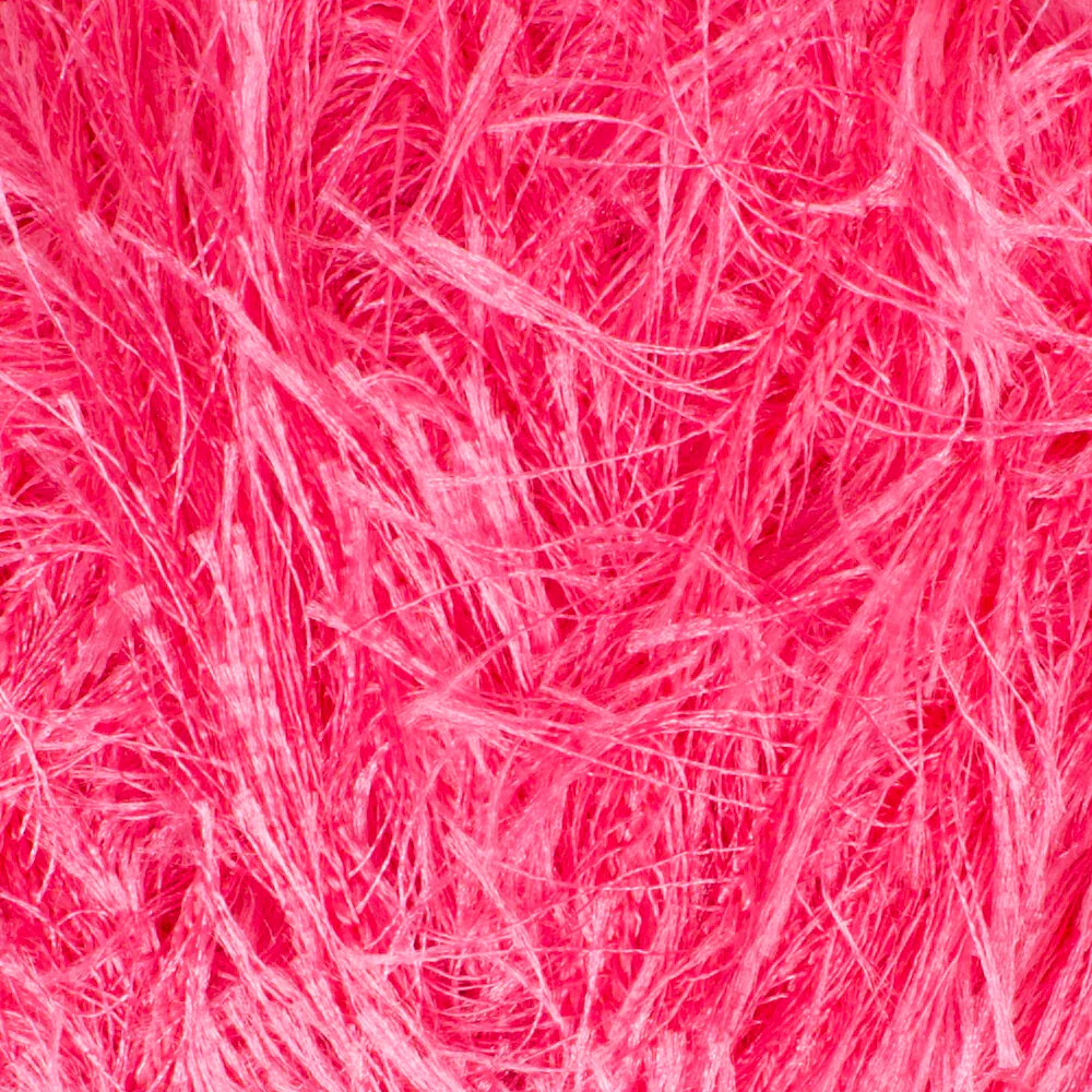 Loren Furry Knitting Yarn, Dark Pink - RF016 - Image 2