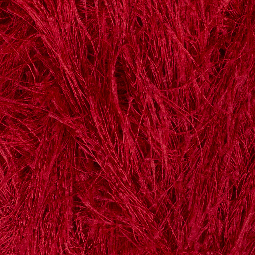 Loren Furry Knitting Yarn, Dark Red - RF024 - Image 2