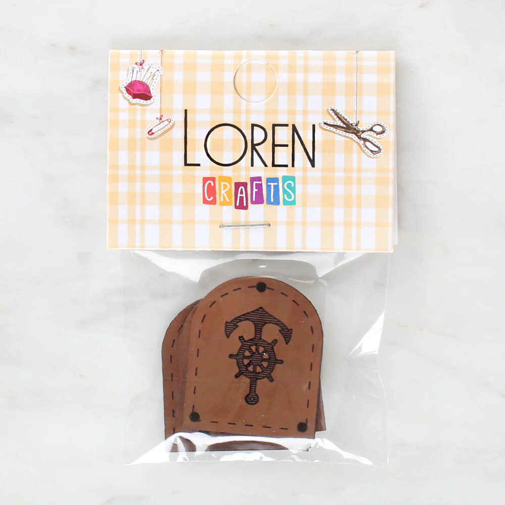 Loren Handmade Leather Button - 1504 - Image 2