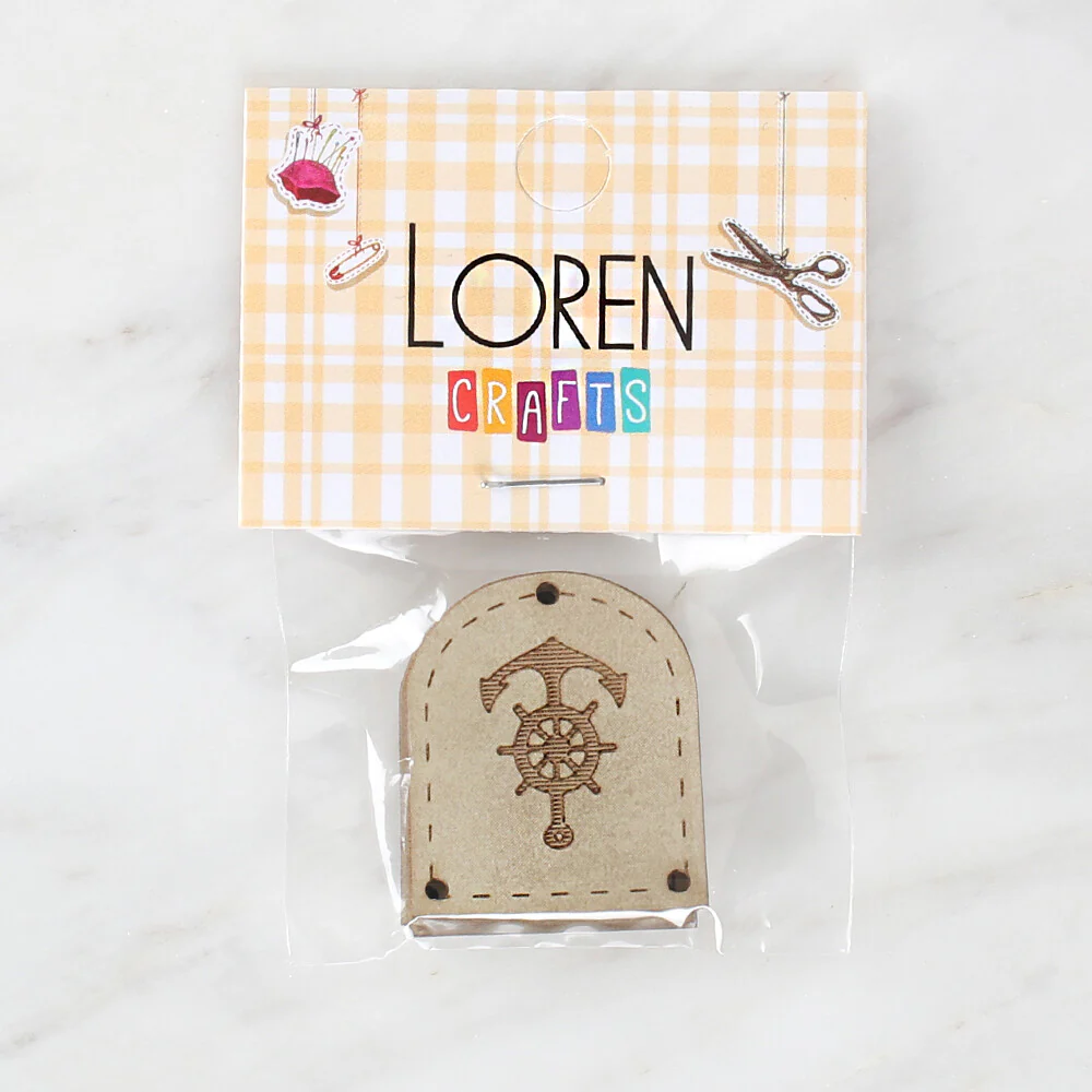 Loren Handmade Leather Button - 1507 - Image 2
