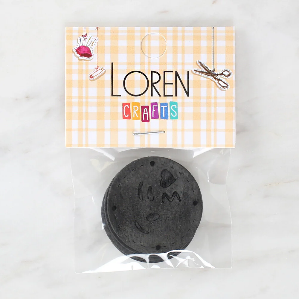 Loren Handmade Leather Button  - 1509 - Image 2