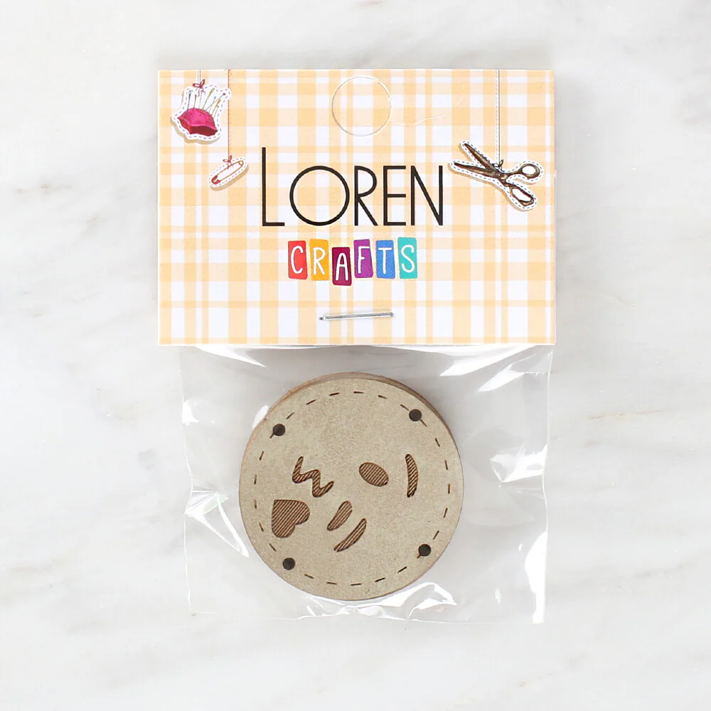 Loren Handmade Leather Button - 1510 - Image 2