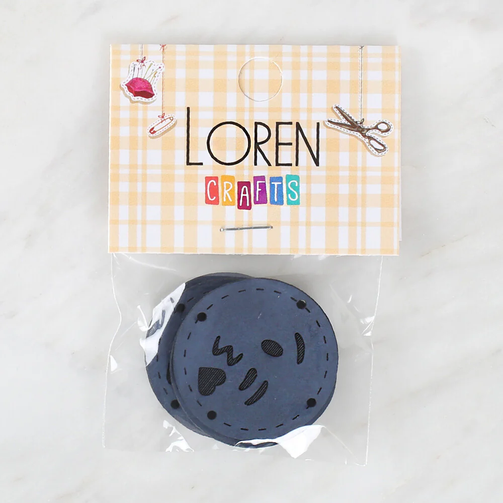 Loren Handmade Leather Button - 1511 - Image 2