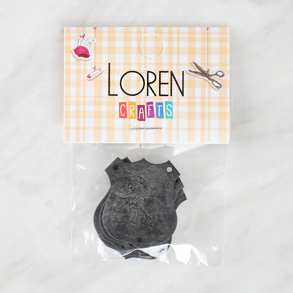 Loren Handmade Leather Button - 1518 - Image 2