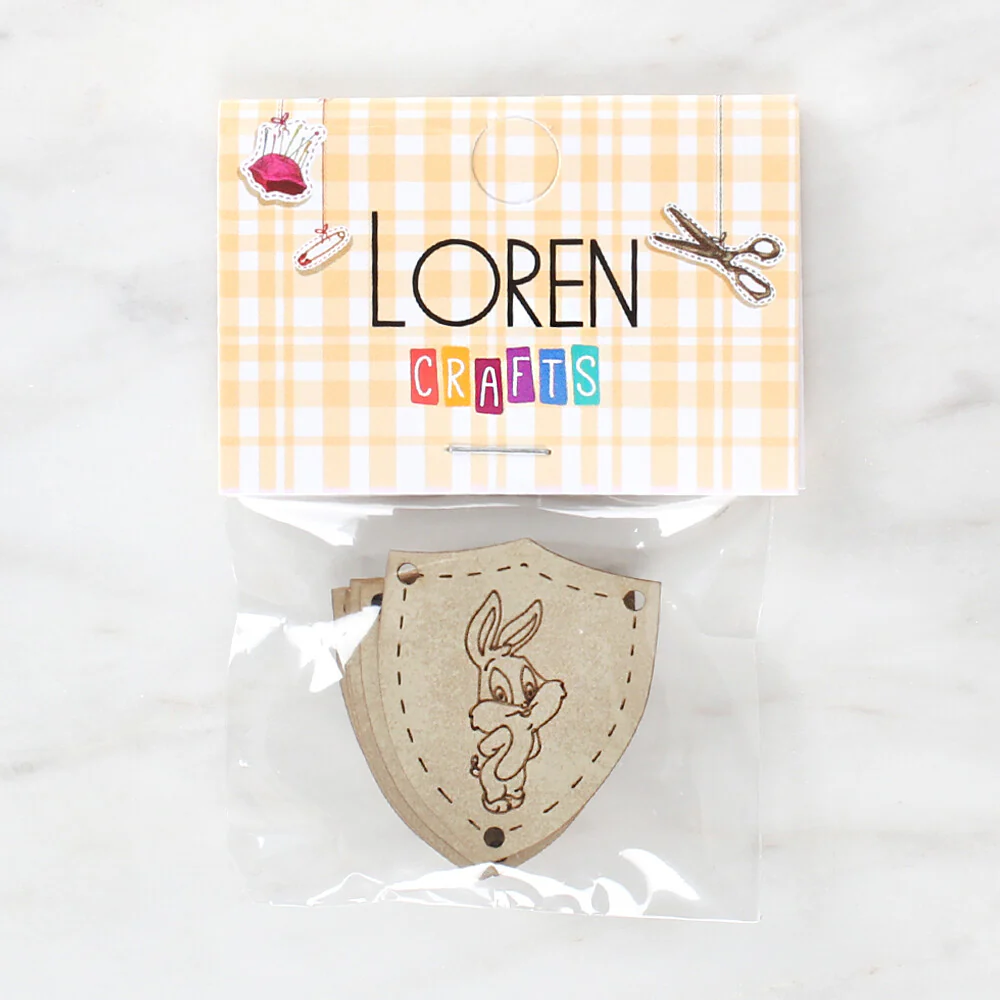 Loren Handmade Leather Button - 1521 - Image 2