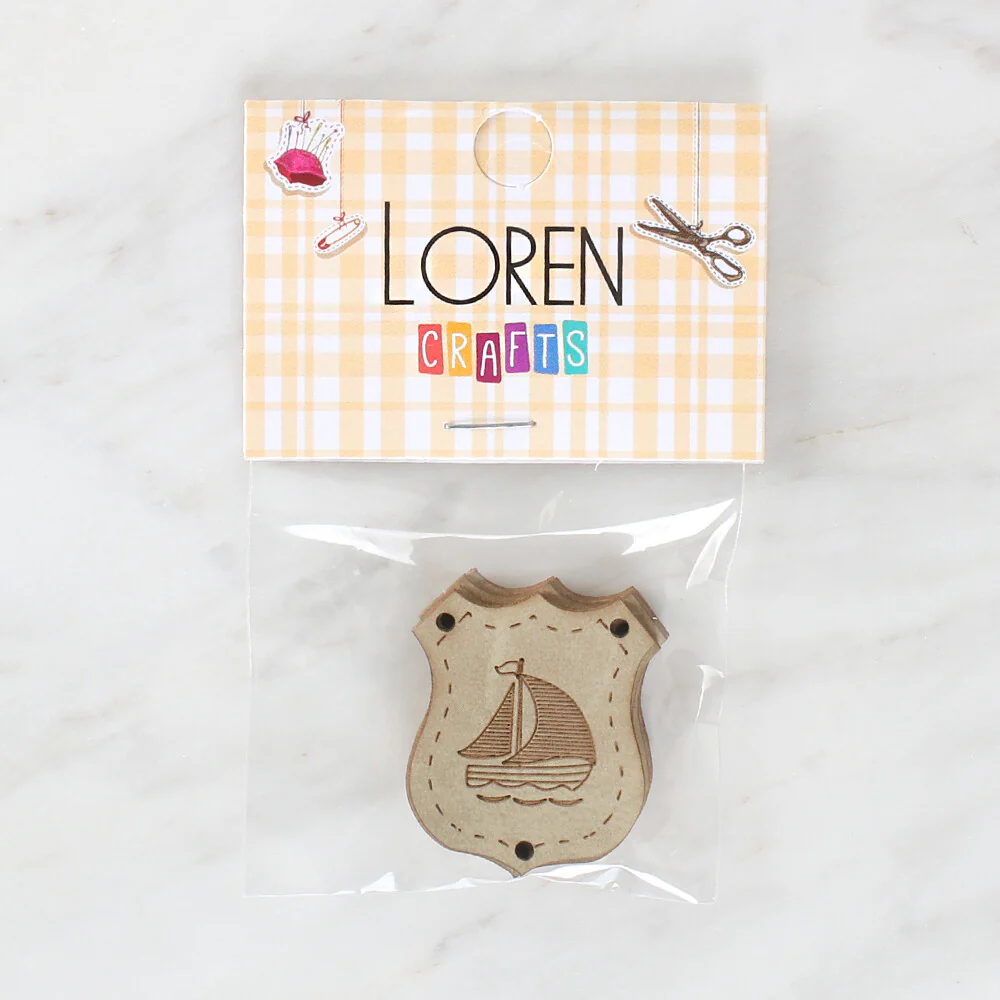 Loren Handmade Leather Button - 1527 - Image 2