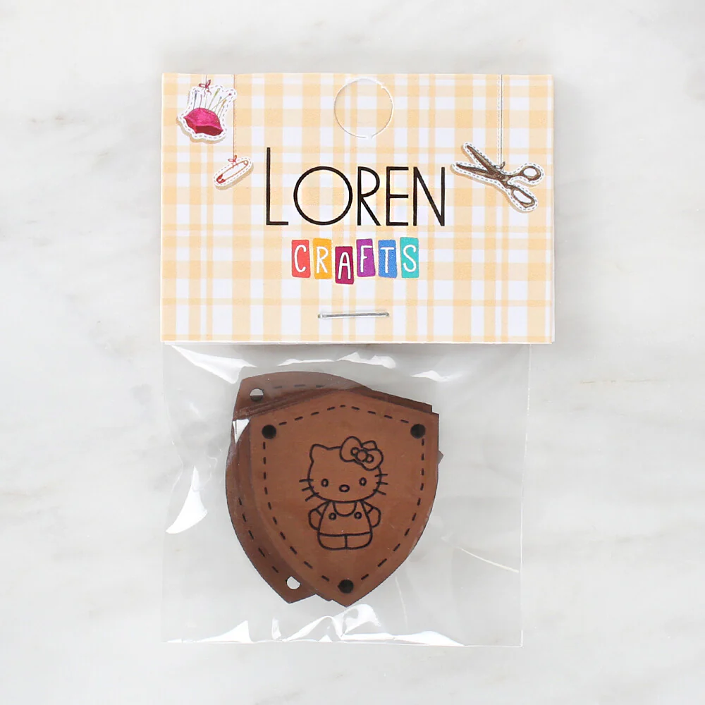 Loren Handmade Leather Button - 1534 - Image 2