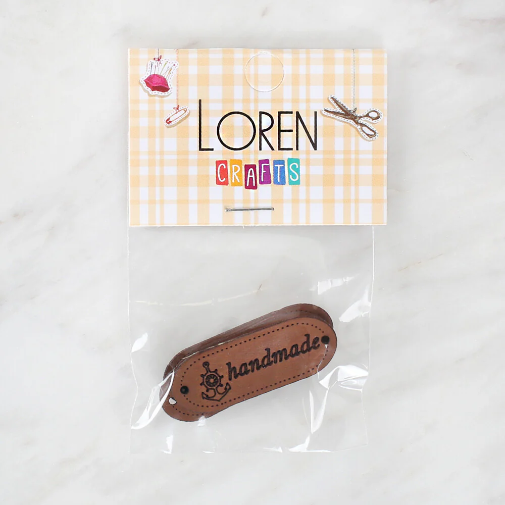 Loren Handmade Leather Button - 1543 - Image 2