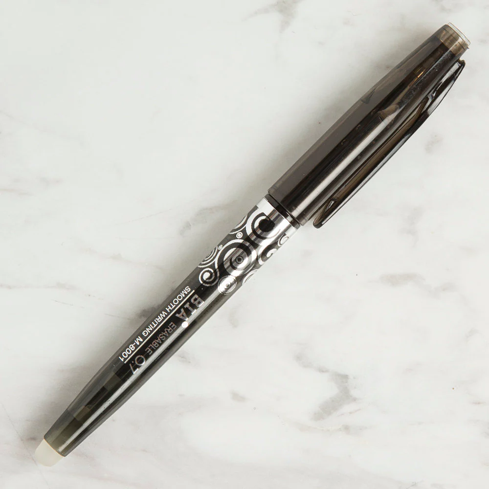 Loren Heat Erasable Fabric Pen, Black
