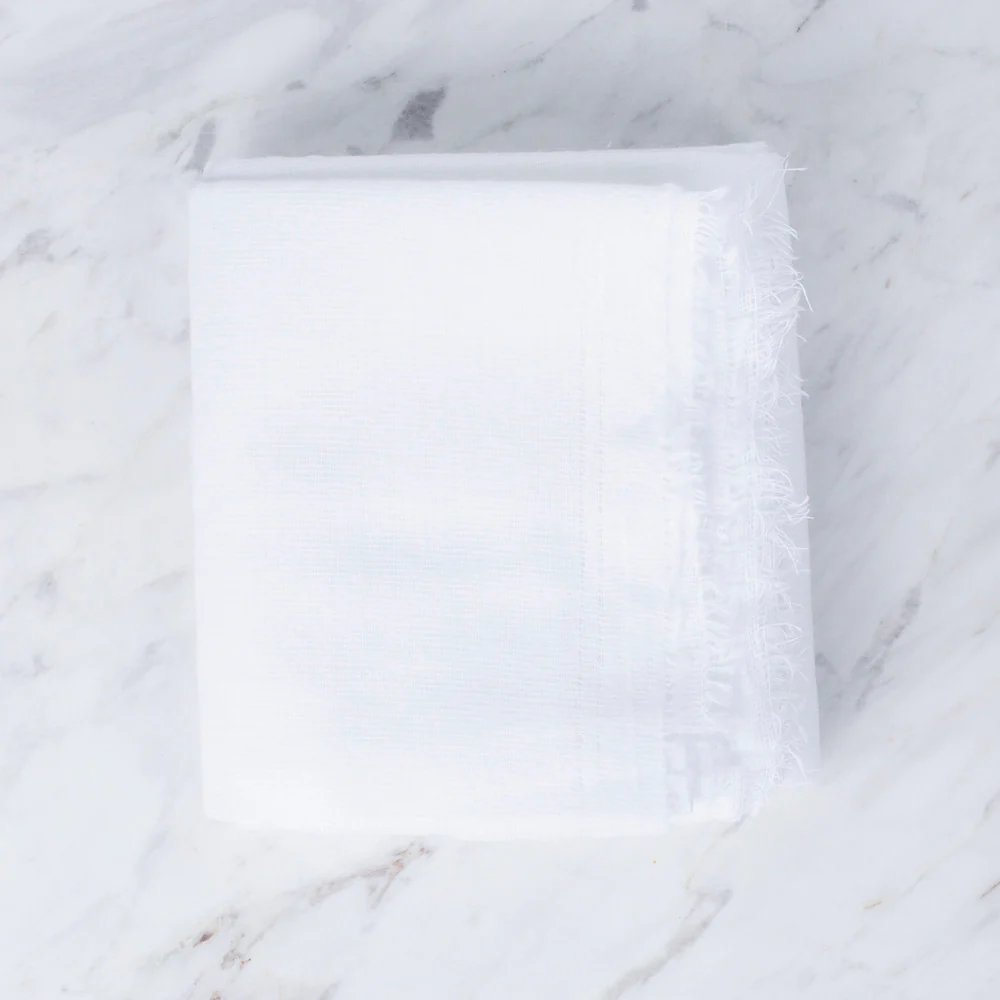 Loren Interlining Fabric 90x100 cm, White - Image 2