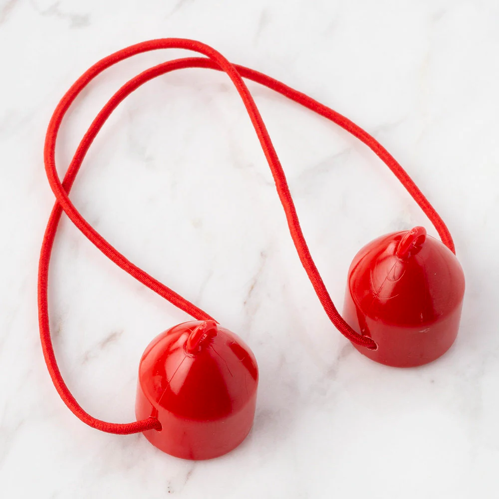 Loren Knitting Needle Point Protectors, Red - Image 2
