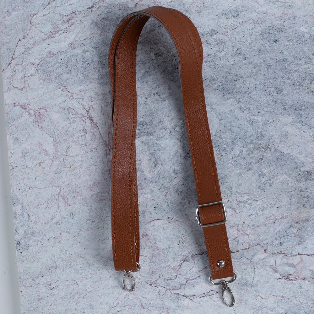 Loren Leather Bag Handle, Brown