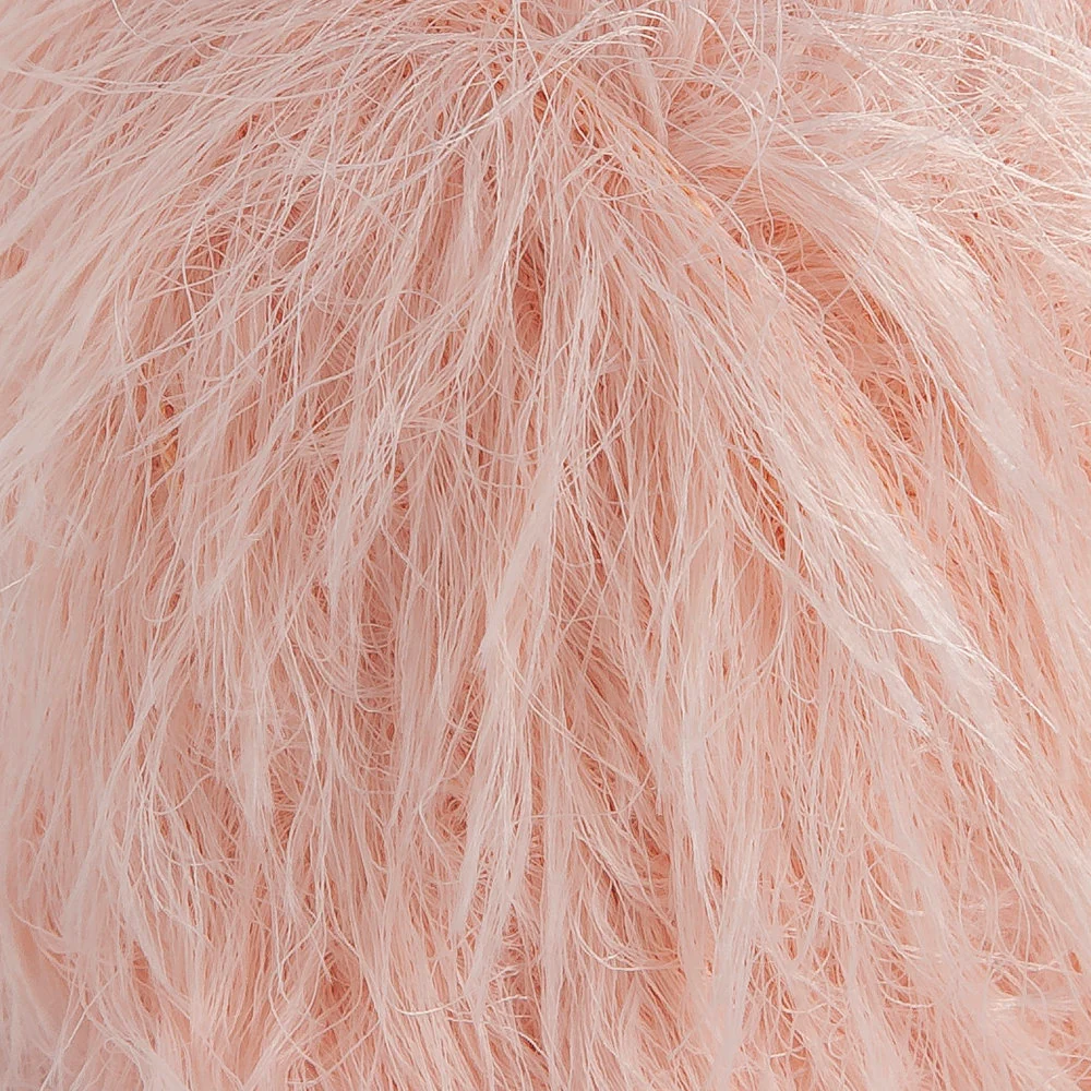 Loren Luna Eyelash Yarn, Light Pink- R100 - Image 2