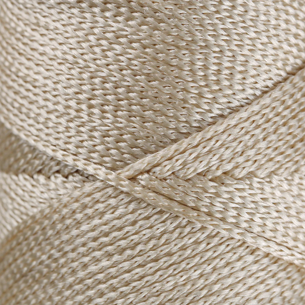 Loren Macrame Knitting Yarn, Beige - RM 023 - Image 2