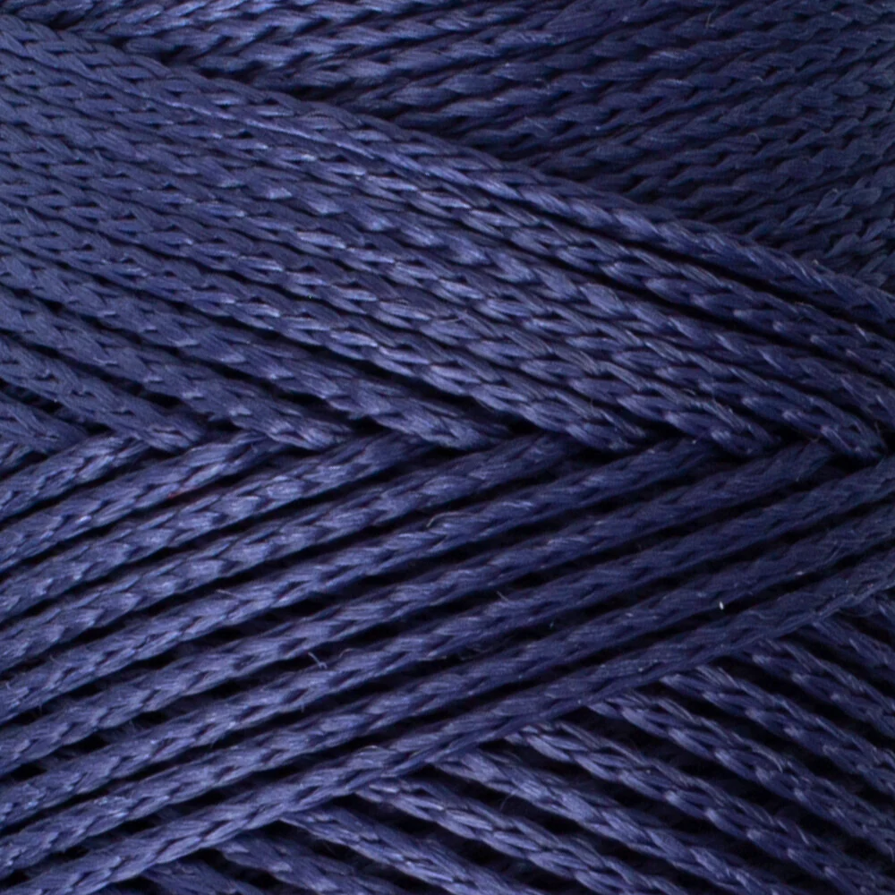 Loren Macrame Knitting Yarn, Navy Blue - RM 0262 - Image 2