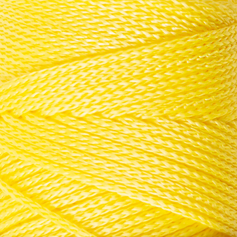 Loren Macrame Knitting Yarn, Yellow - RM 055 - Image 2