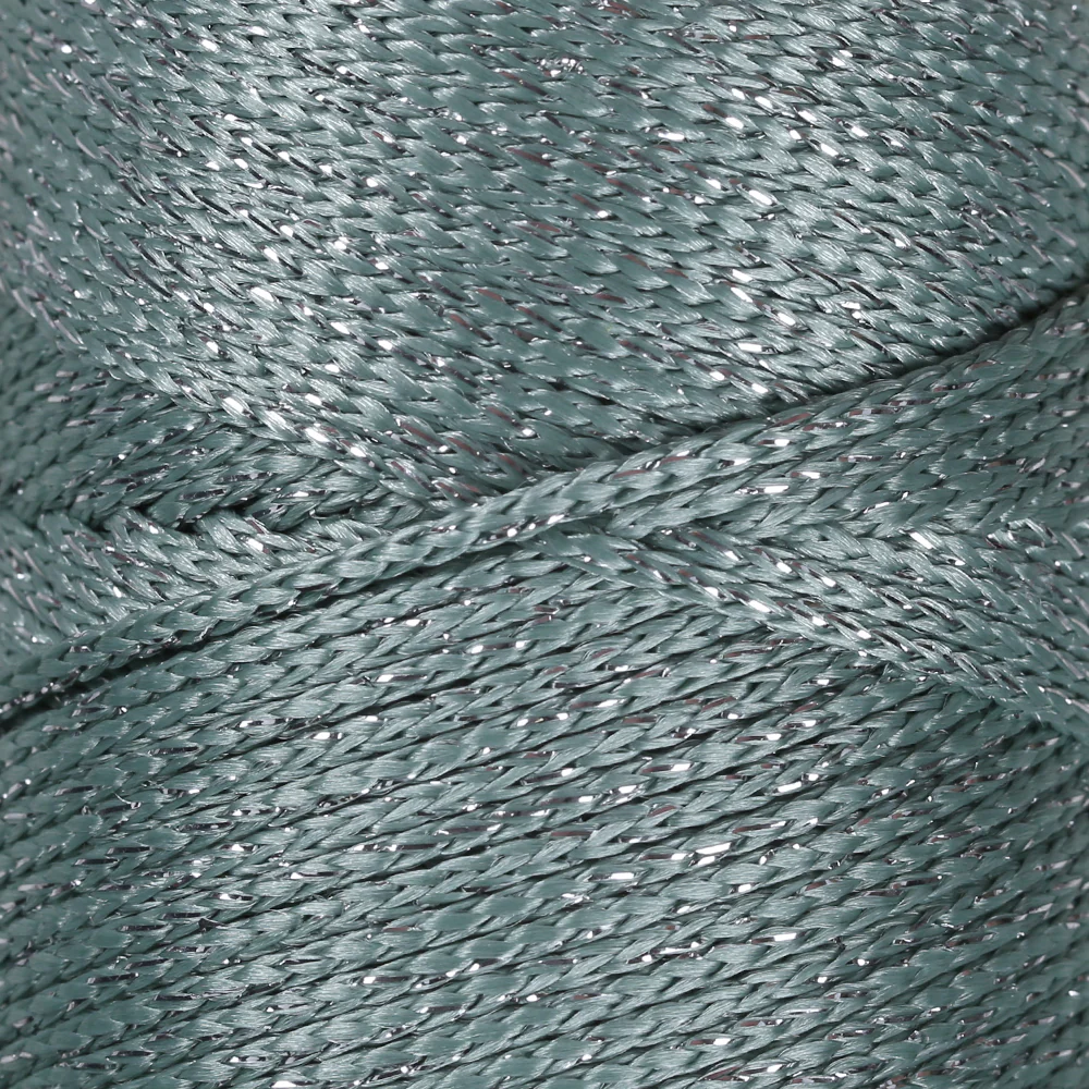 Loren Macrame Sparkle Hand Knitting Yarn, Glitter Green - RM 168 - Image 2