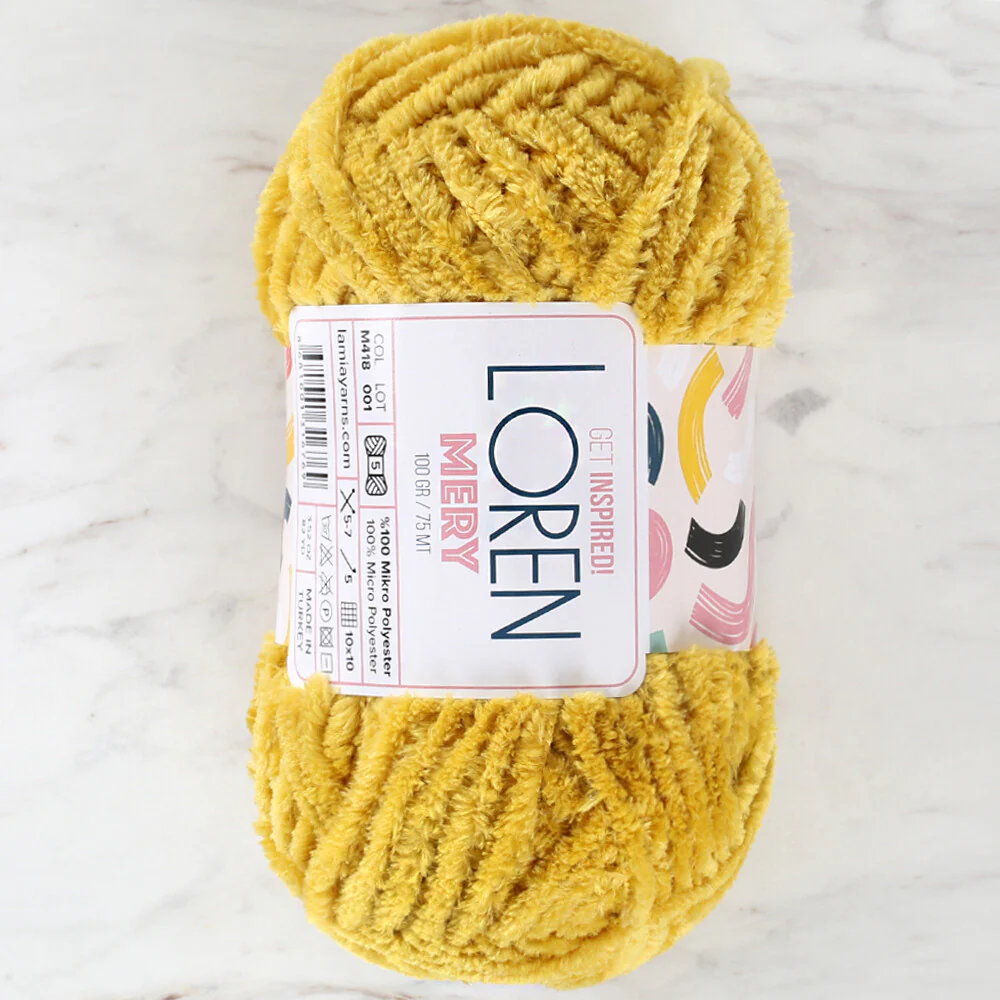 Loren Mery Yarn, Mustard - M409