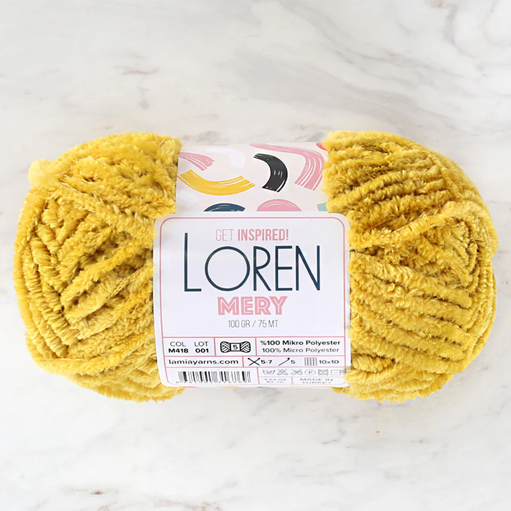 Loren Mery Yarn, Mustard - M409 - Image 2