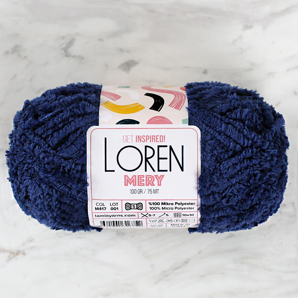 Loren Mery Yarn, Blue - M417 - Image 2