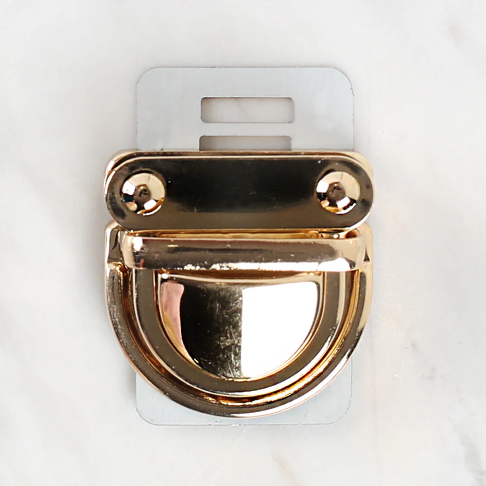 Loren Metal Bag Tuck Lock, Yellow - Image 2