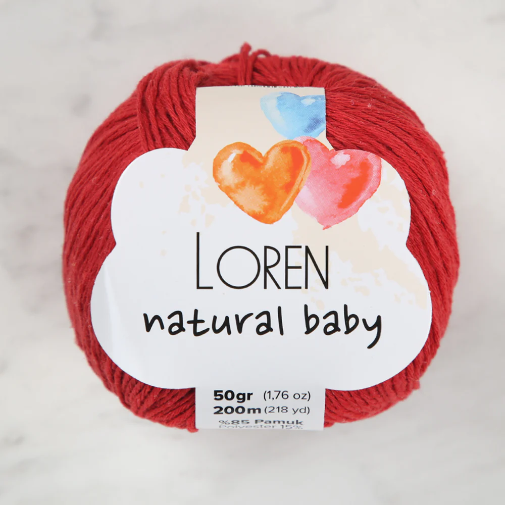 Loren Natural Baby Yarn, Claret - R099