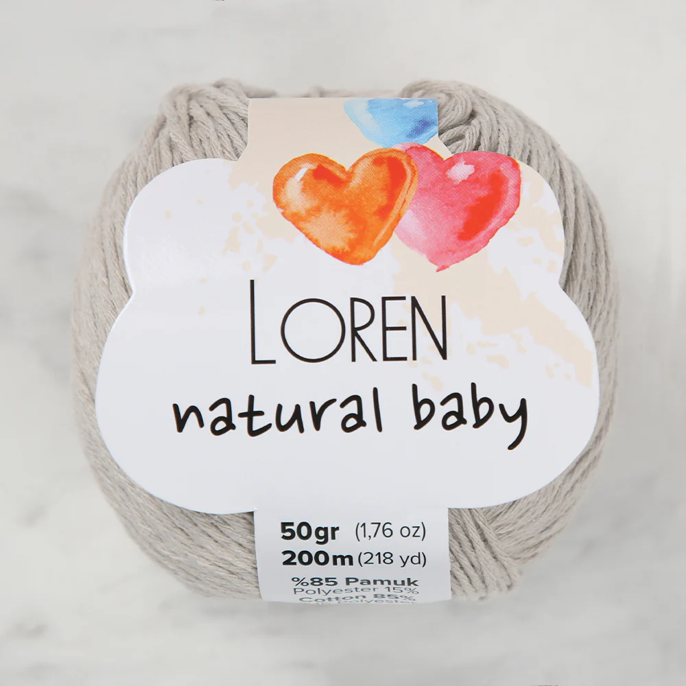 Loren Natural Baby Yarn, Green - R089