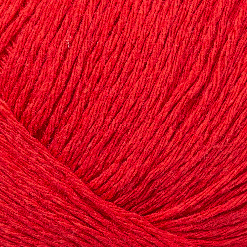 Loren Natural Baby Yarn, Red - R003 - Image 2