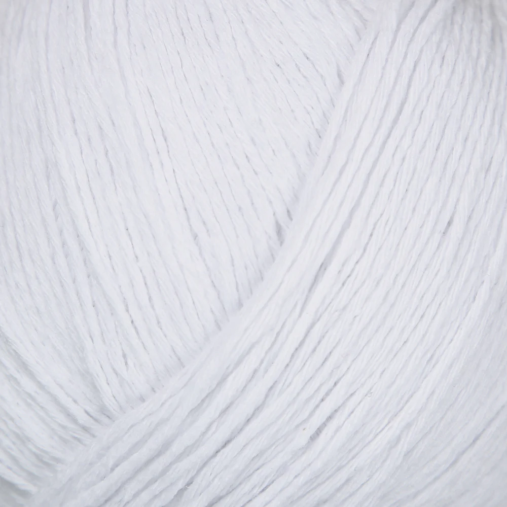 Loren Natural Baby Yarn, White - R001 - Image 2