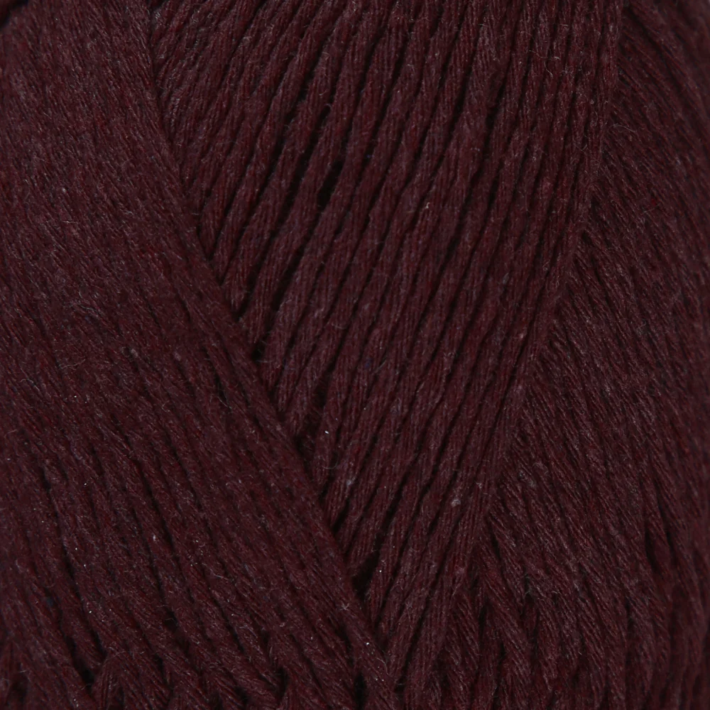 Loren Natural Cotton Yarn, Claret Red - R107 - Image 2