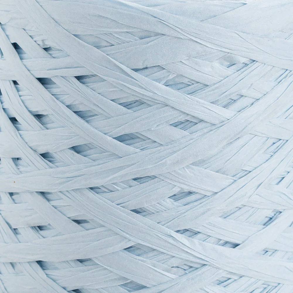 Loren Natural Raffia Paper Yarn, Light Blue - 27 - Image 2