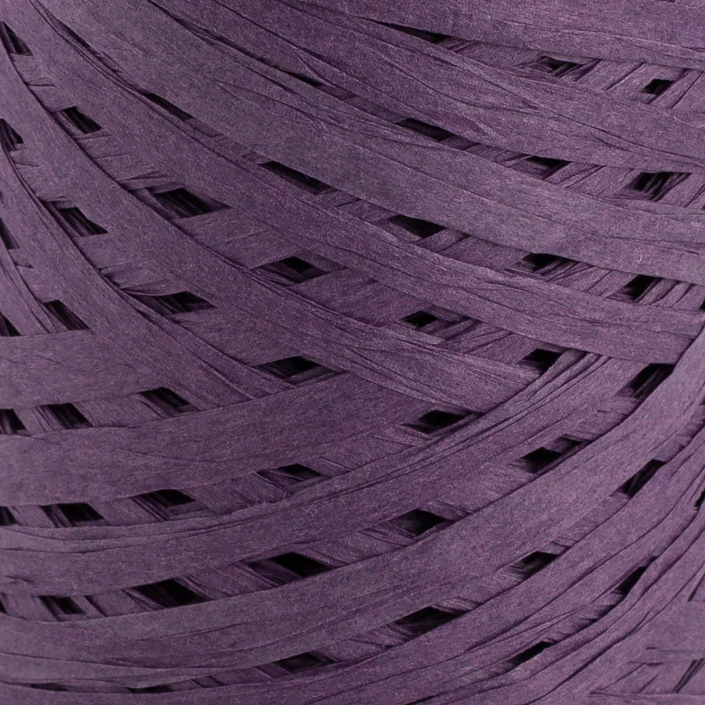 Loren Natural Raffia Paper Yarn, Purple - 42 - Image 2