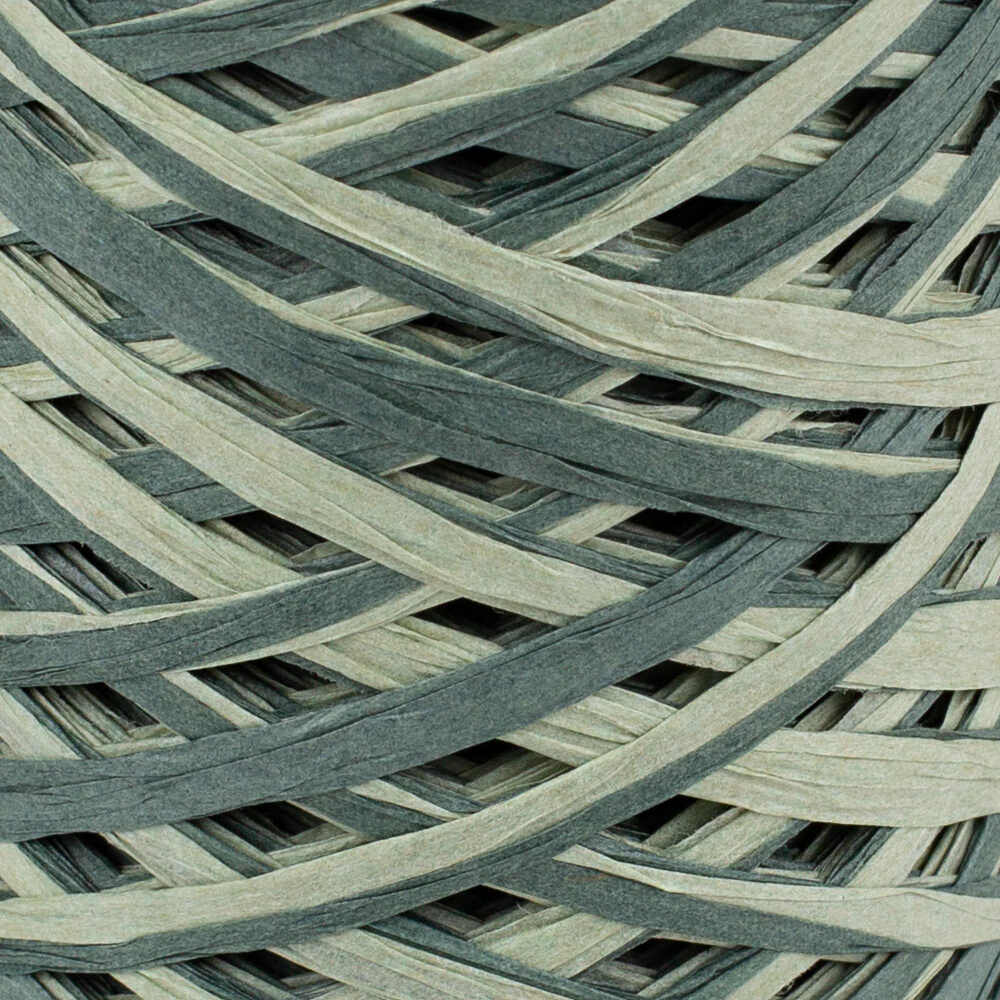Loren Natural Raffia Paper Yarn, Variegated, 50 gr - Image 2