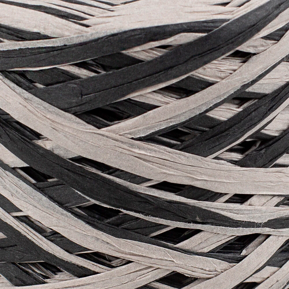 Loren Natural Raffia Paper Yarn, Variegated, 50 gr - Image 2