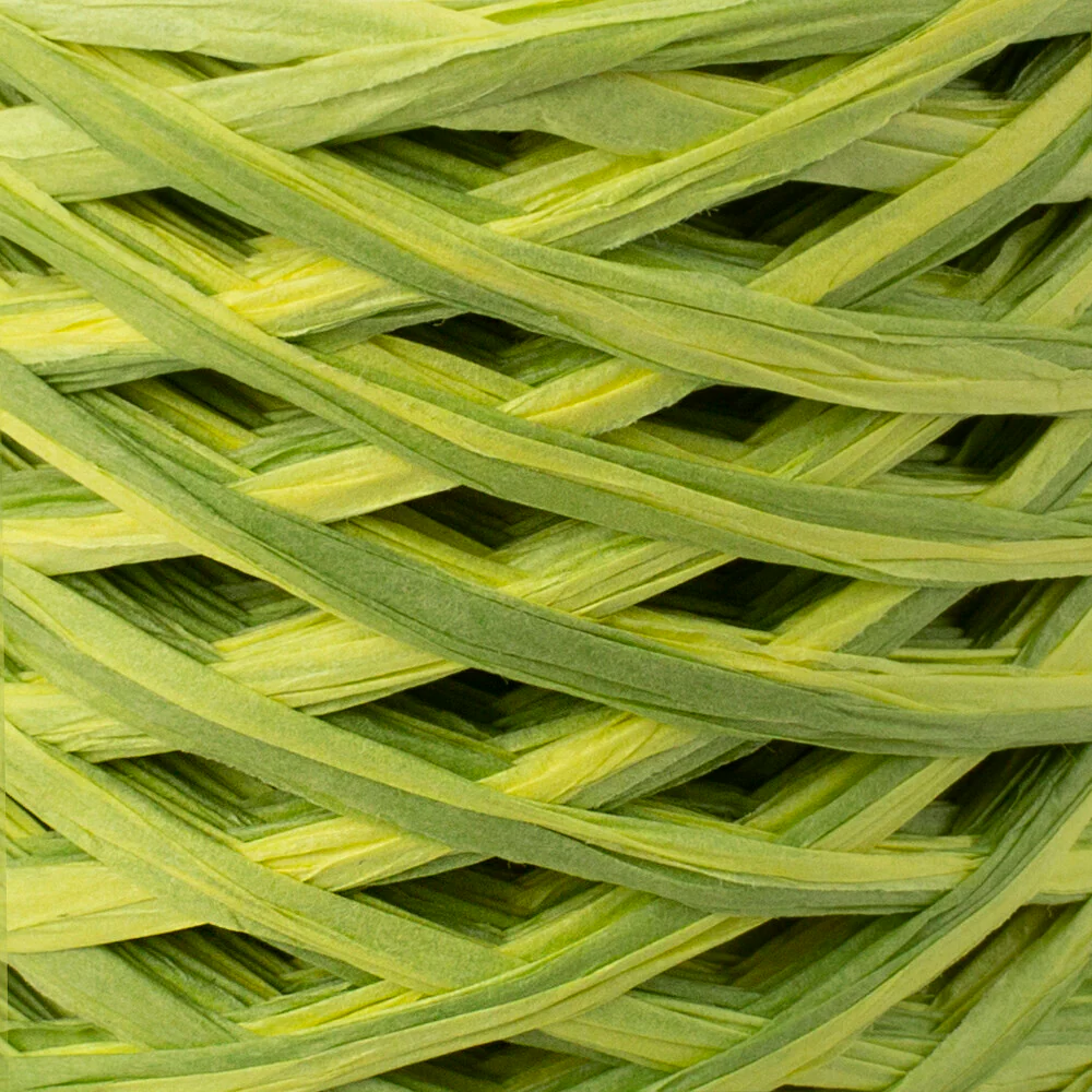 Loren Natural Raffia Paper Yarn, Variegated, 50 gr - Image 2