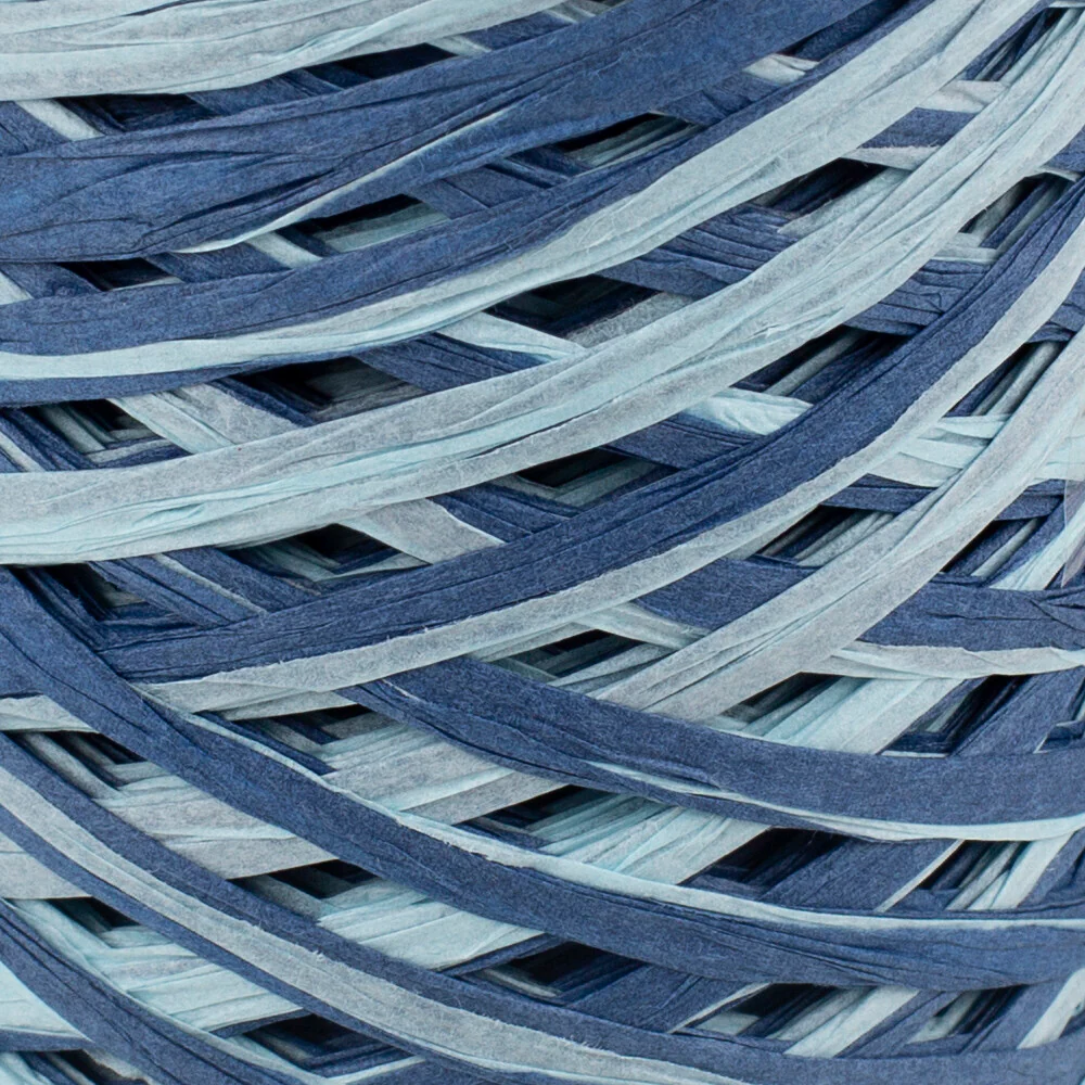 Loren Natural Raffia Paper Yarn, Variegated, 50 gr - Image 2