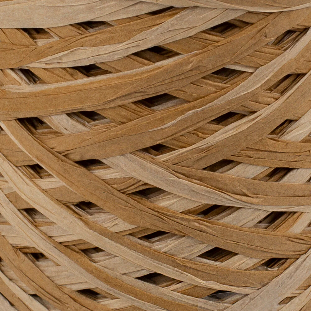 Loren Natural Raffia Paper Yarn, Variegated, 50 gr - Image 2