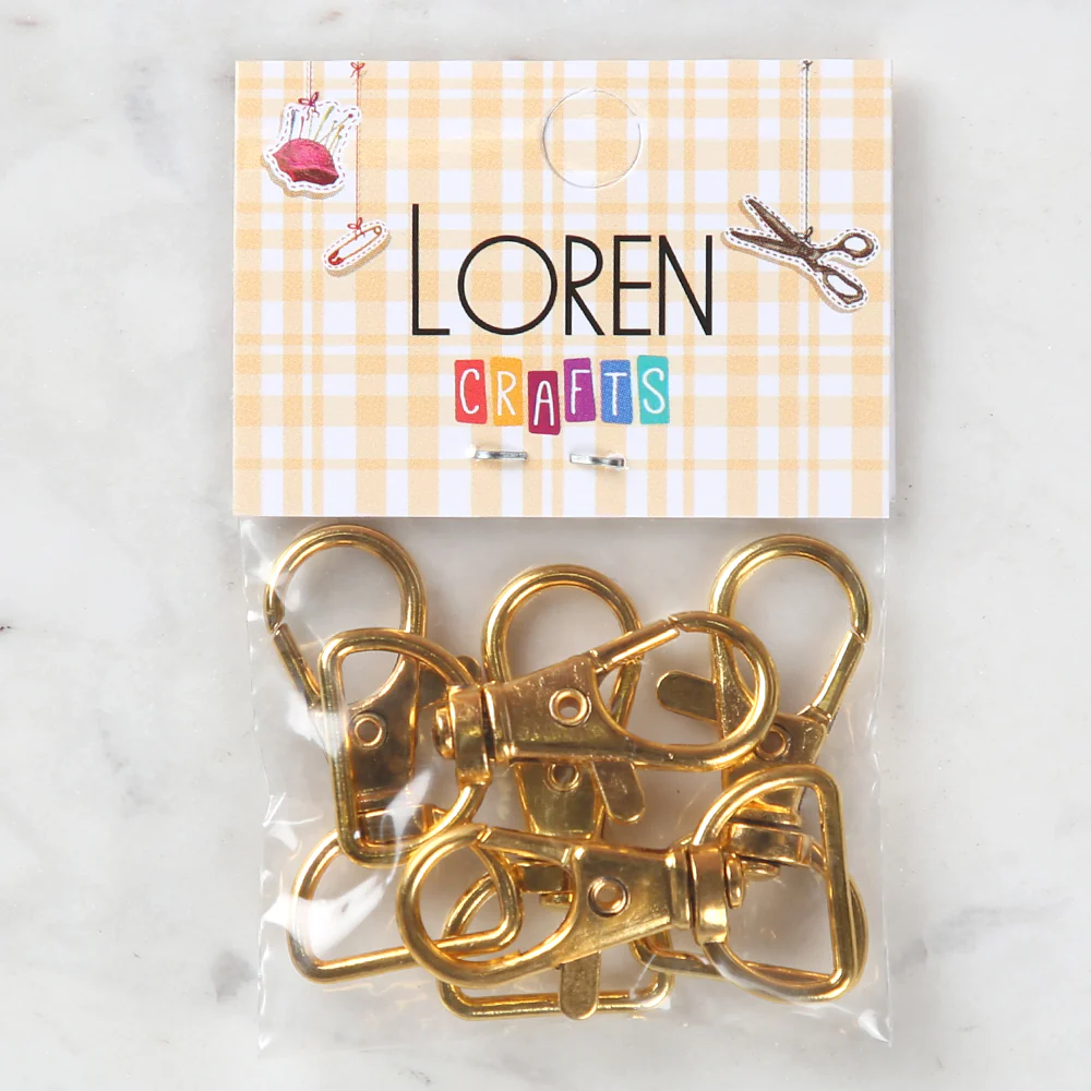 Loren Dark Gold Clip for Keyholders in 5 \ 1.5 cm