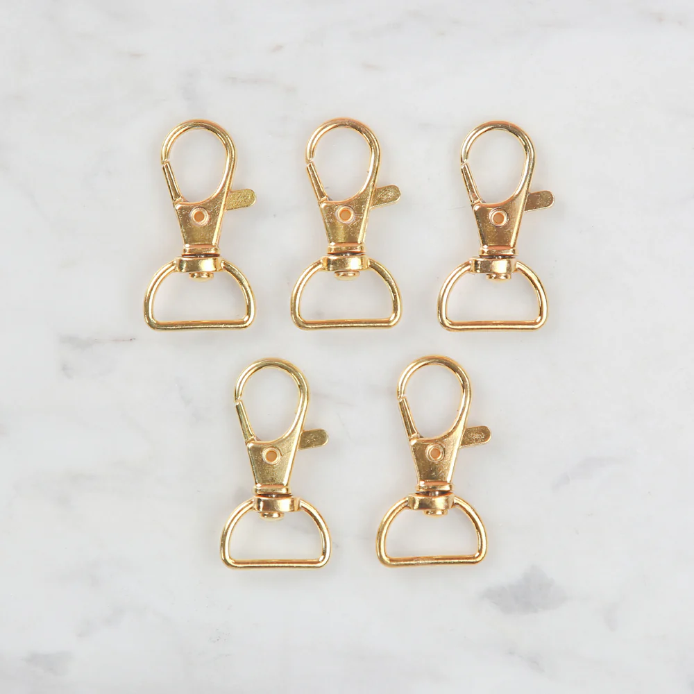 Loren Dark Gold Clip for Keyholders in 5 \ 1.5 cm - Image 2