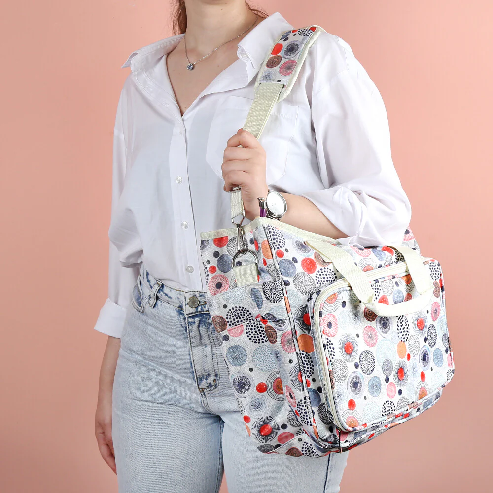 Loren Patterned Knitting Bag