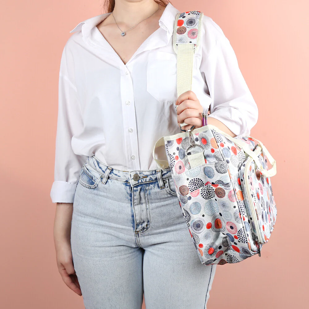 Loren Patterned Knitting Bag - Image 2