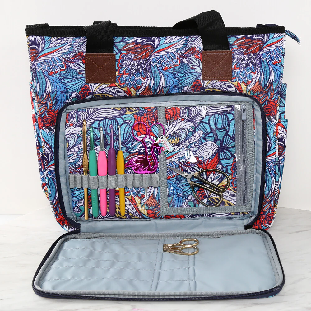 Loren Patterned Knitting Bag - Image 5
