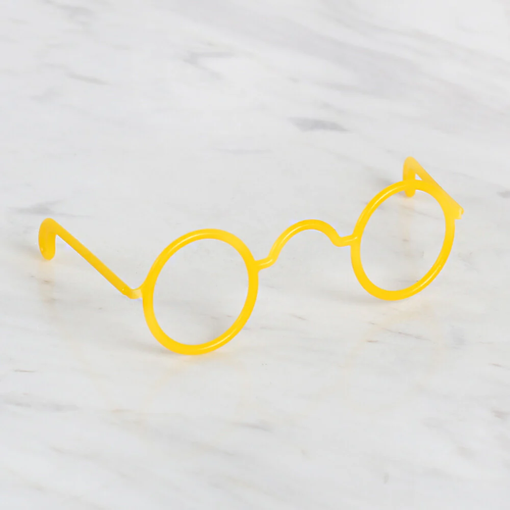 Loren Plastic Amigurumi Glasses, Yellow