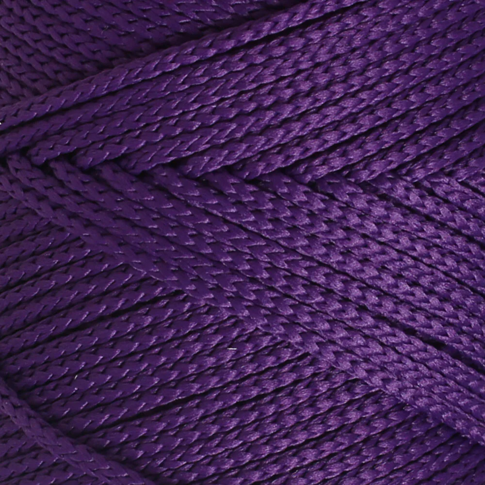 Loren Polyester Soft Macrame Yarn, Dark Purple - LM037 - Image 2